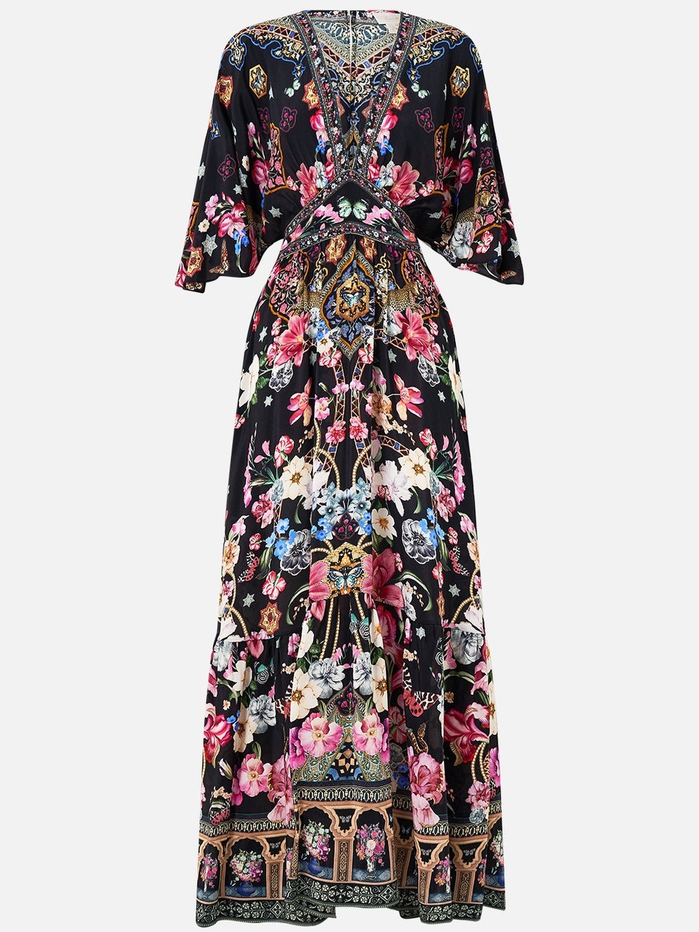 Camilla Waisted Dress With Hem
Ruffle Midnight In Monserrate